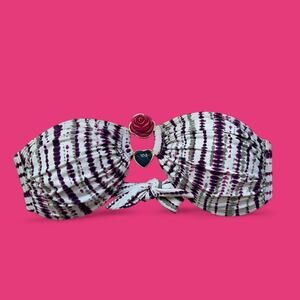 Despi multicoloured bandeau bikini top